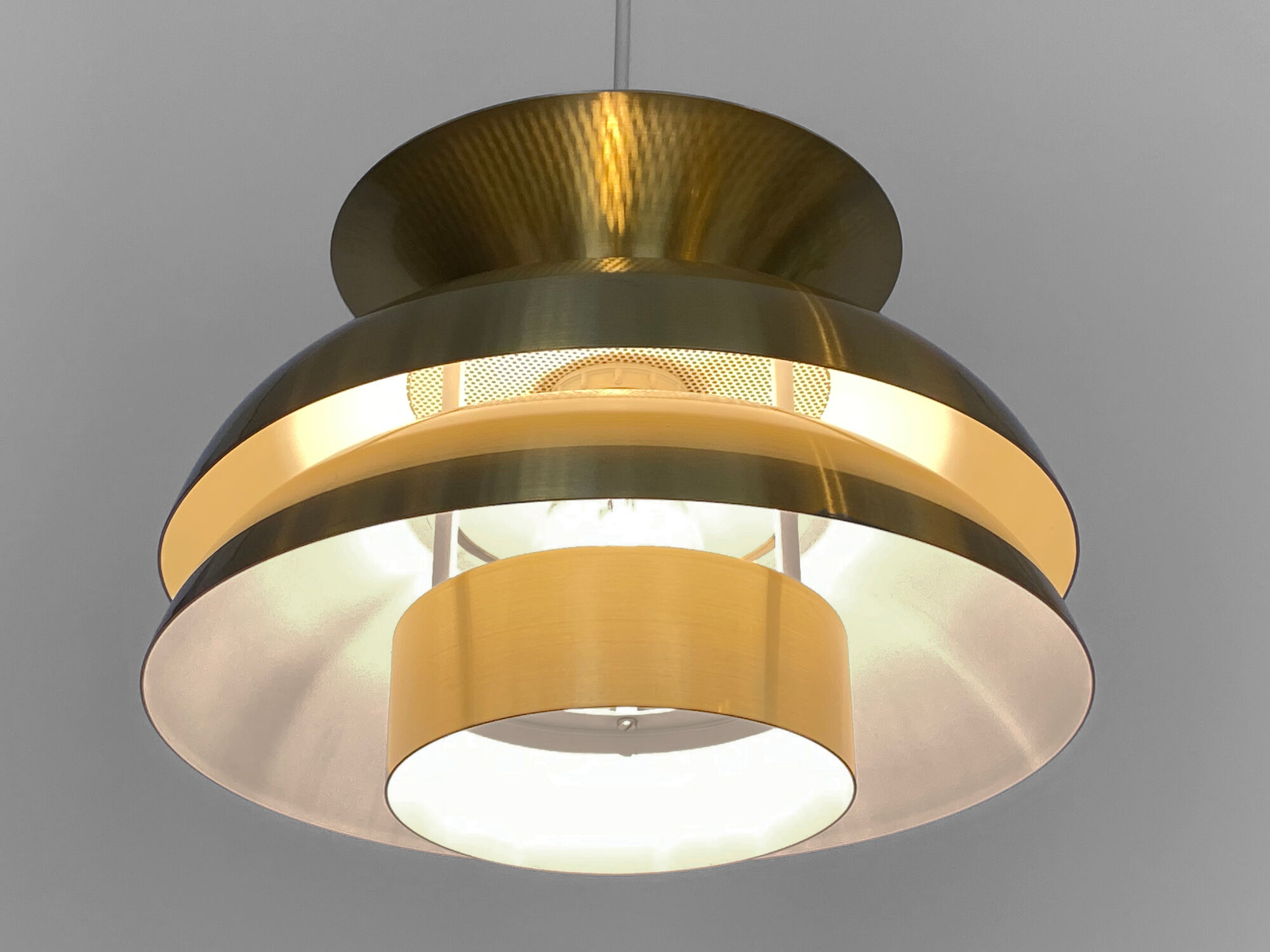 Layered pendant light by Vitrika, Denmark 1970s