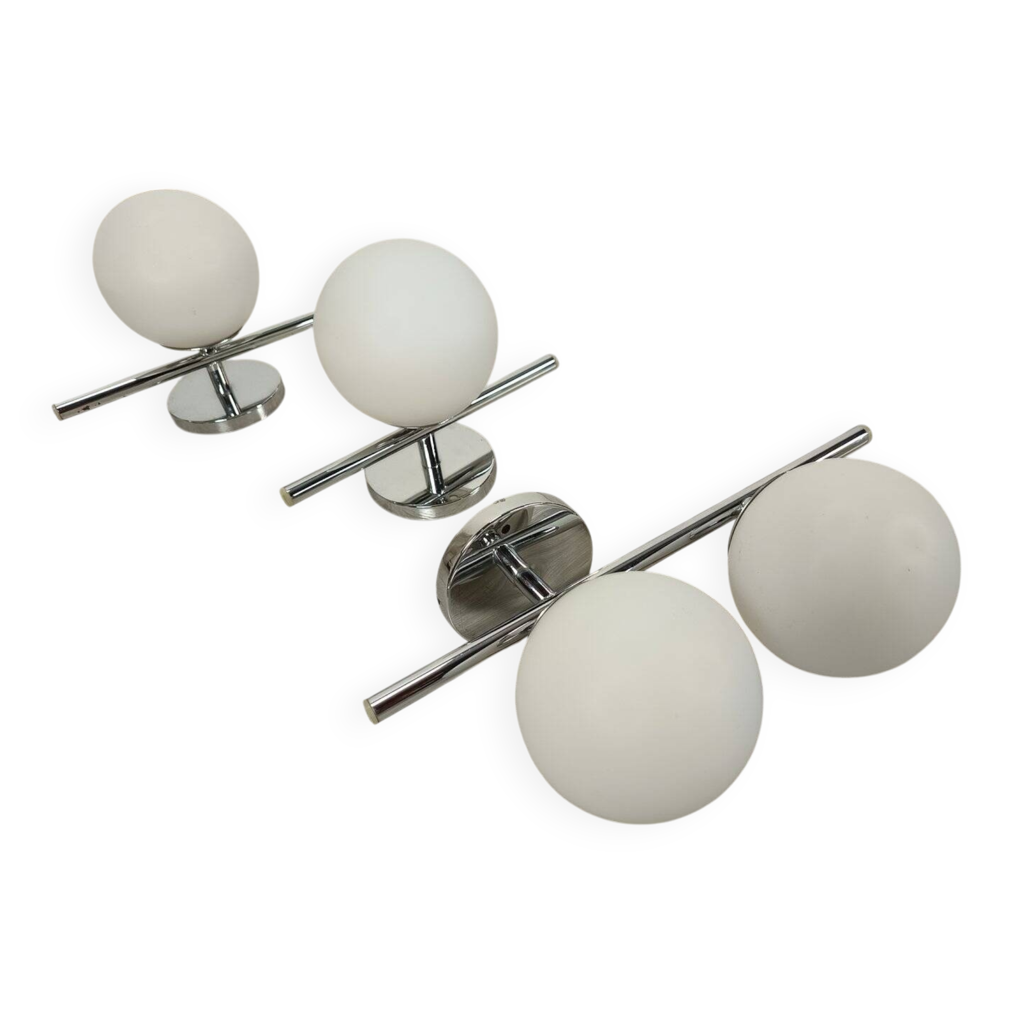 Vintage Ball wall lights, 1970s, set of 3