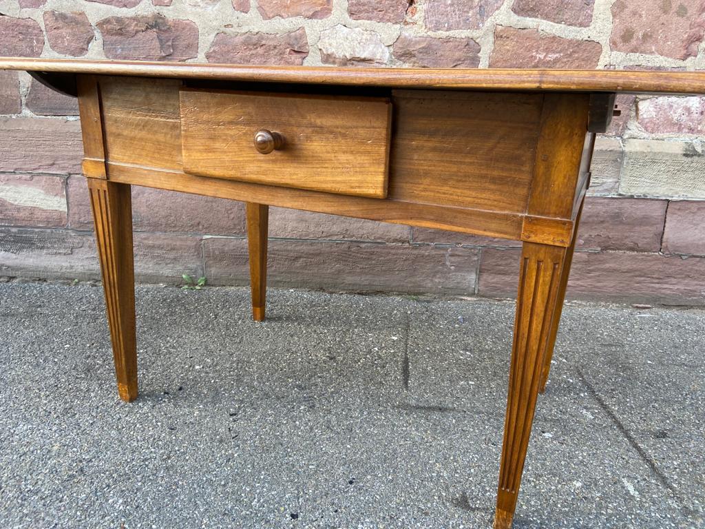 Alsatian farmhouse table Louis XVI walnut