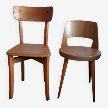 Set of 2 Baumann bistro chairs