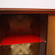 1950s bar cabinet in maple and glass