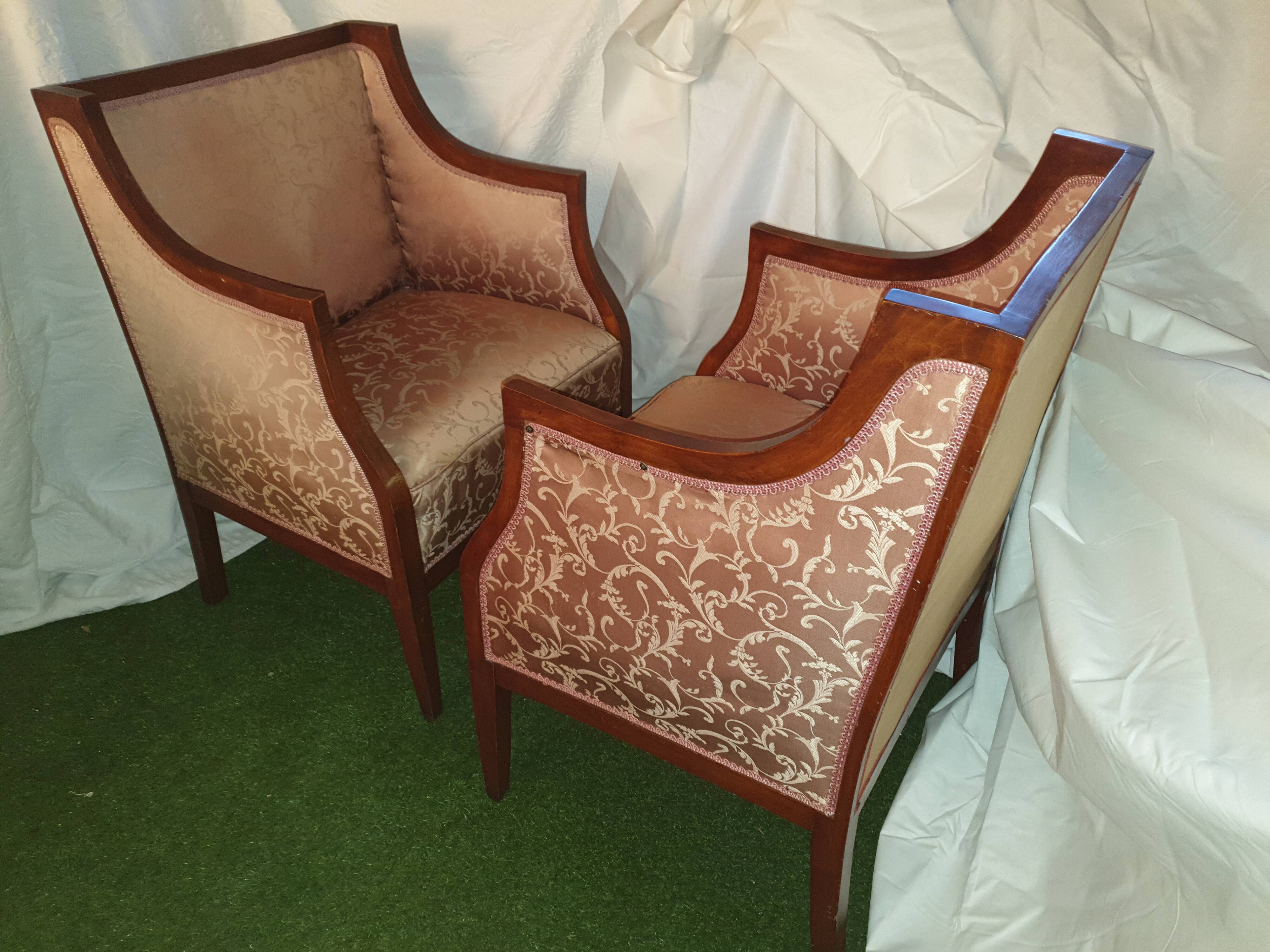 Paire de bergère art deco