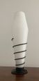 Vintage opaline and metal lamp