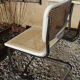 Set de 4 chaises blanches Cesca B 32 de Marcel Breuer made in Italy 1998