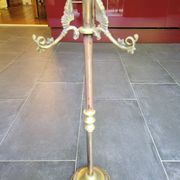Fireplace tool set in gilded bronze