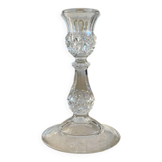 Crystal candle holder.