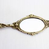 Brass hand mirror 1950
