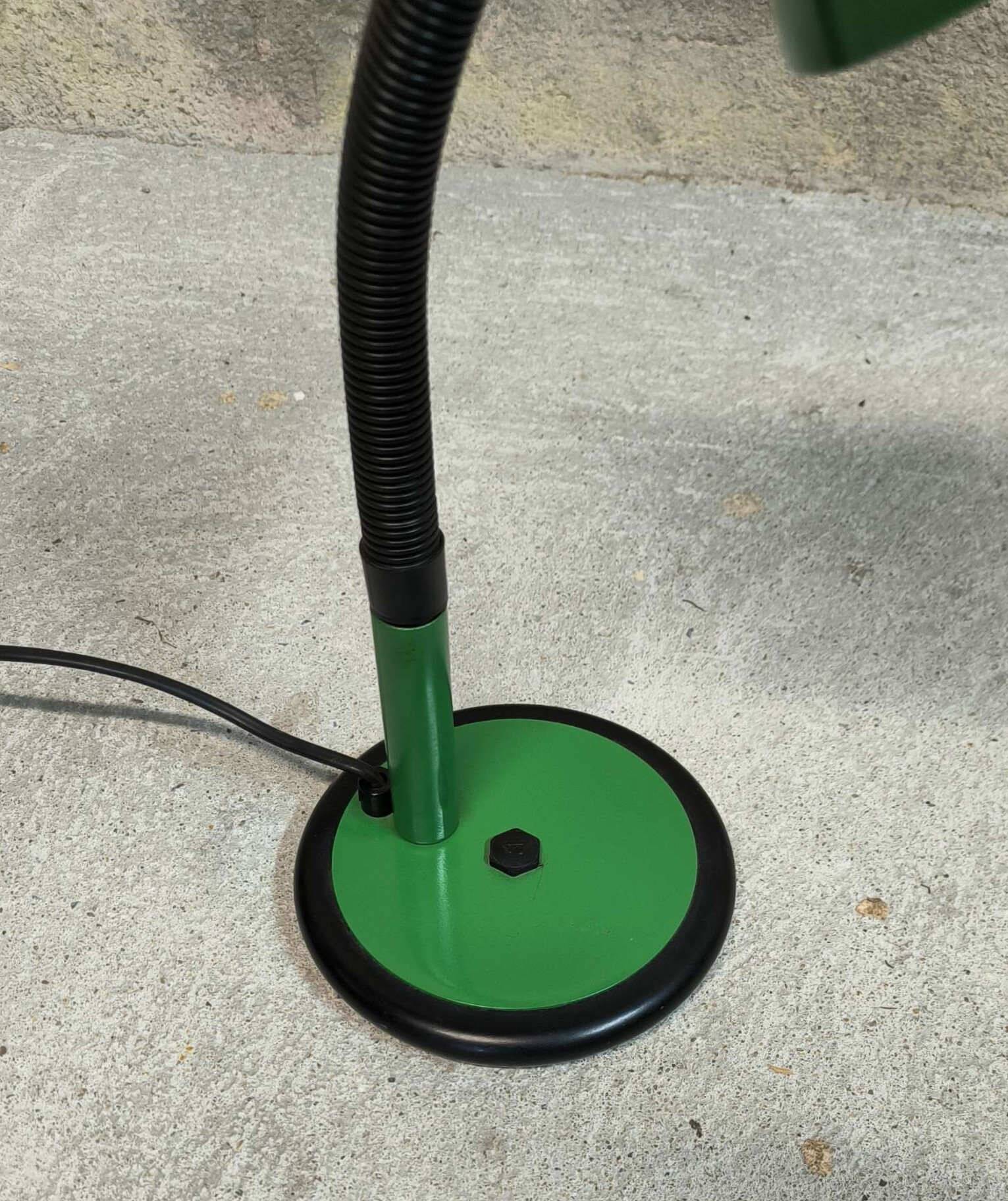 Vintage green Aluminor desk lamp