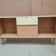 Enfilade Capri, low buffet in lacquer and rattan, brand Red Edition.