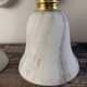 Pair of brass and opaline wall lights