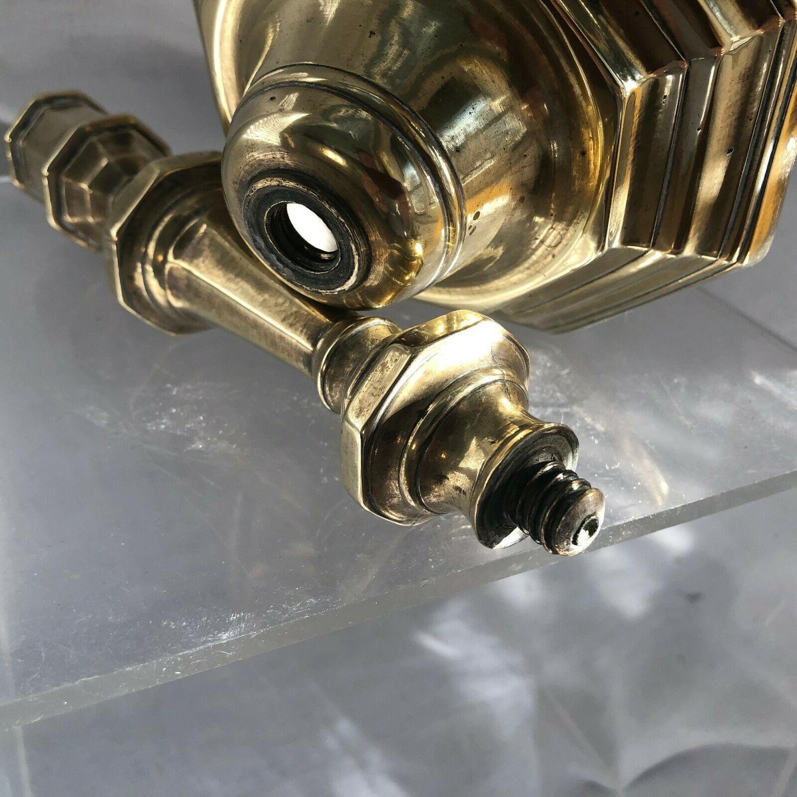 Candlestick in bronze and brass 18th century