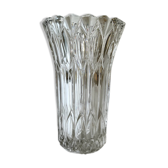 Large cut crystal vase