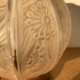 Lamp with globe hettier vincent verrerie des hanots art deco 1930