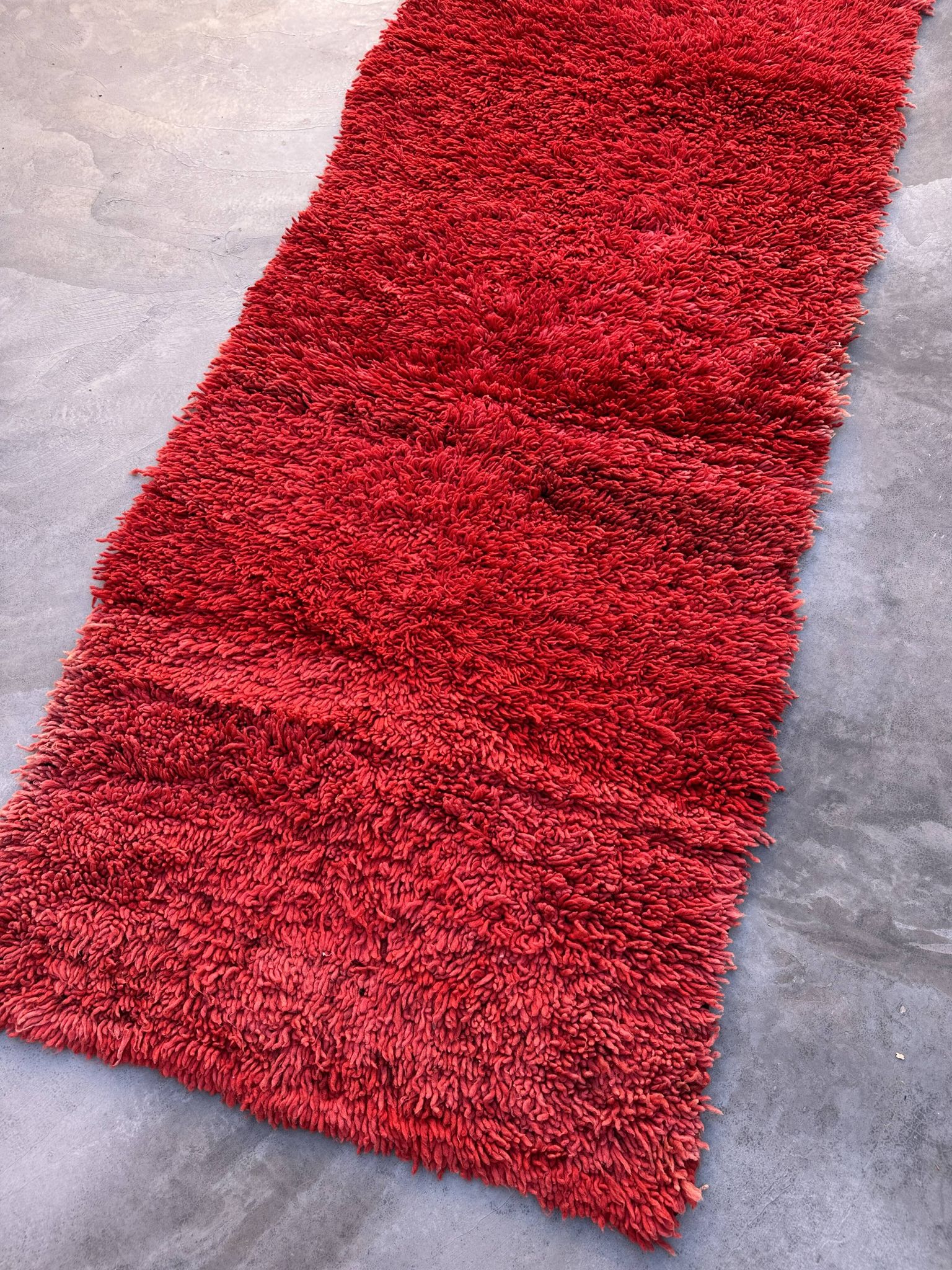Tapis Marocain Beni M'Guild rouge - 94 x 254 cm