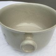 Soup or vinegar sarreguemines morzine 1970 gray floral decoration brown