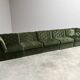 Modular corduroy lounge sofa by Laauser, 1970s