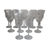 Lot of 11 Octime Luminarc white wine glasses