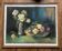 Old pastel painting, bouquets of roses, still life signed M. Legendre
