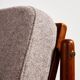 Fauteuil en teck restauré par Arne Vodder pour Glostrup Møbelfabrik
