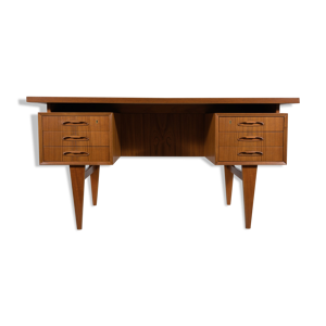 bureau en teck autoportant