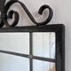 Art Deco black wrought iron wall mirror, Belgium, 1930s