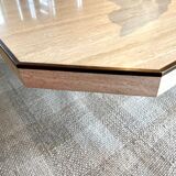 Travertine coffee table