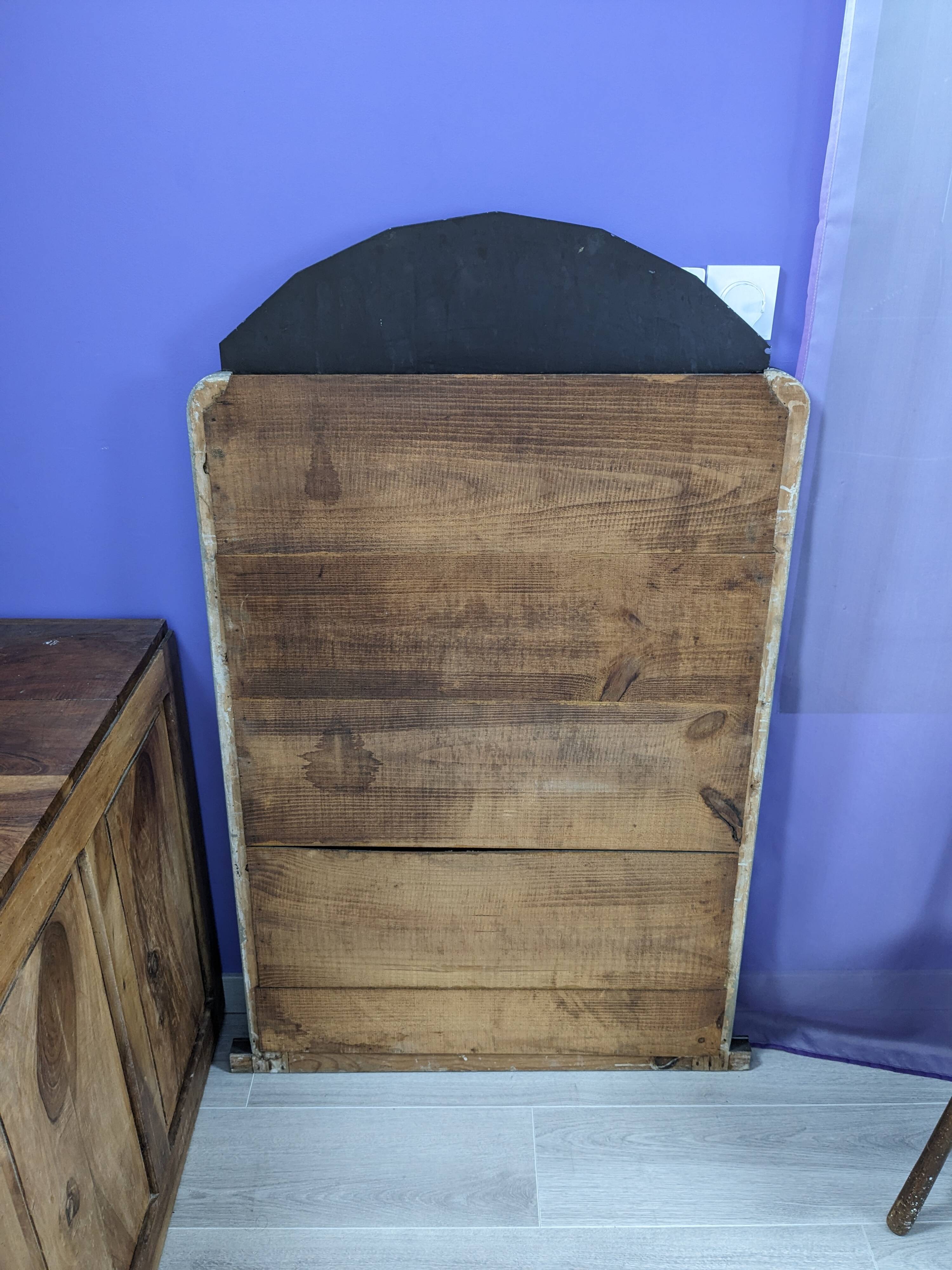 Beveled art deco mirror 127 x 83 cm