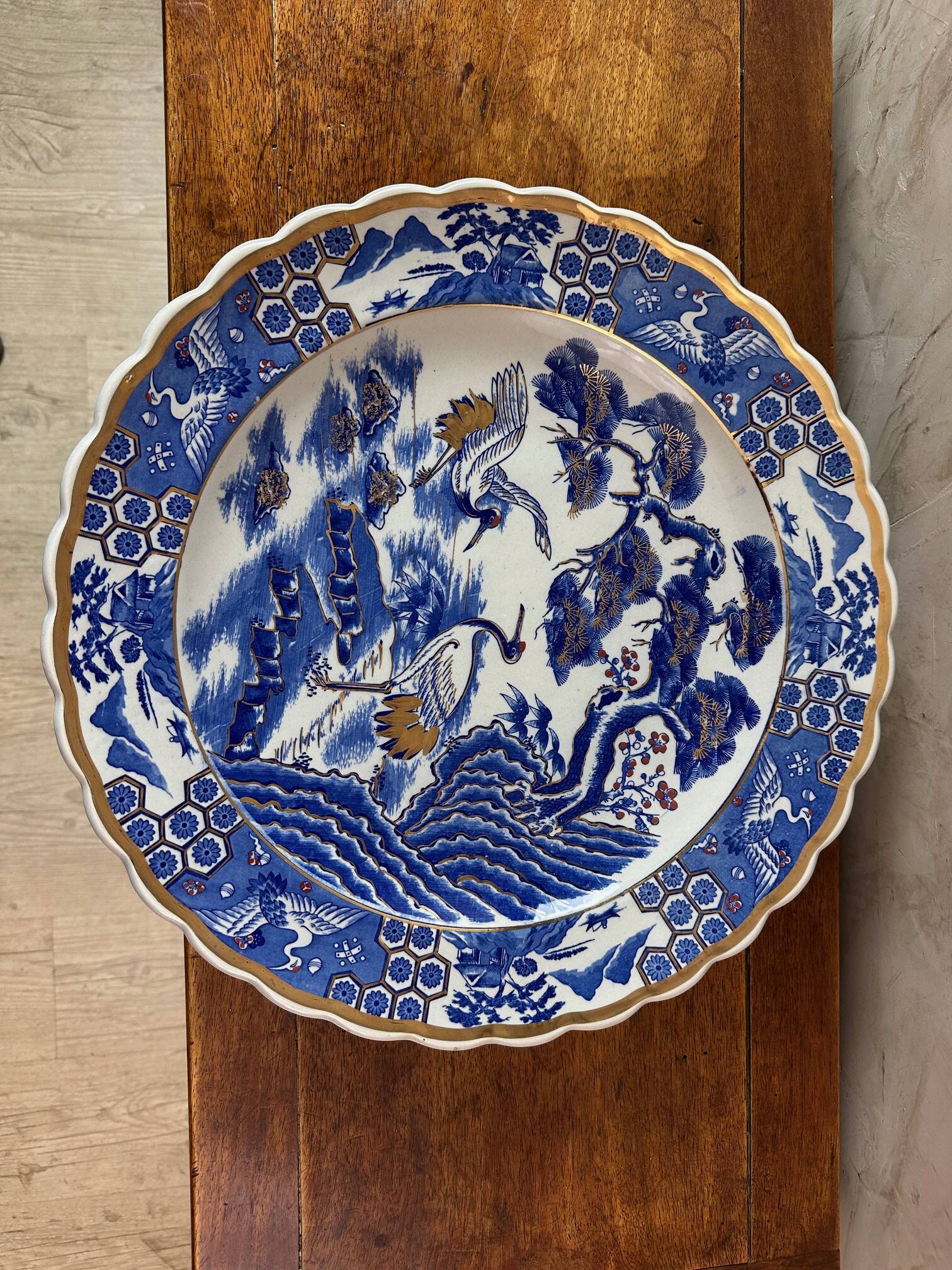 Large Japanese Porcelain Dish