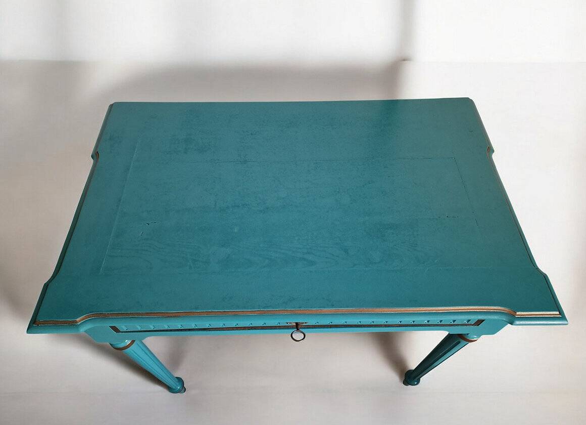 Small Louis XVI blue desk Sarcelles