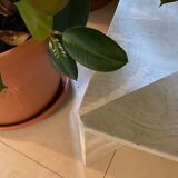 Table basse travertin up & up 1970 vintage
