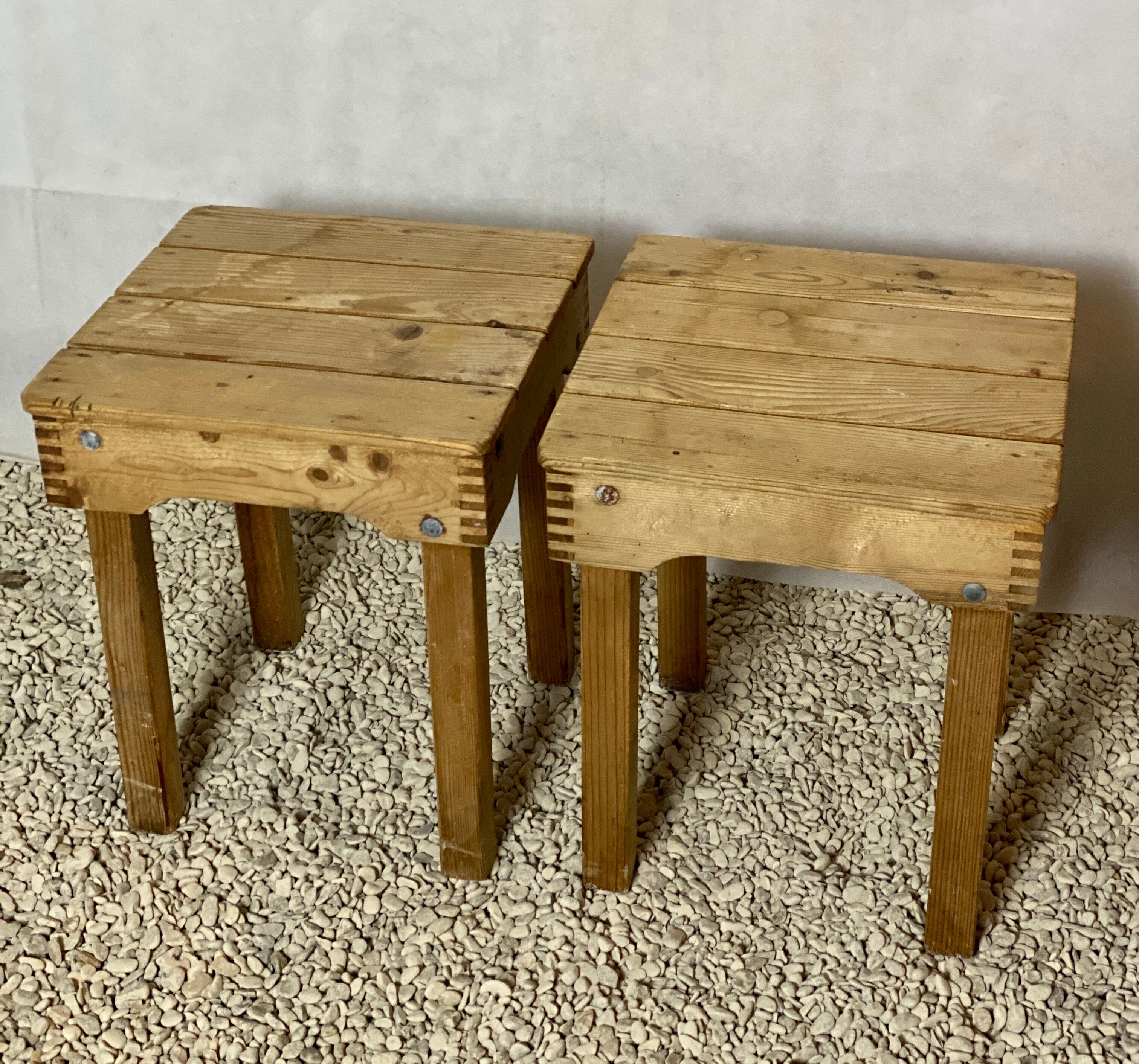 Paire de tabourets