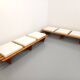 Pair of vintage  Perriand style  pine benches