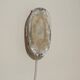 Oval wall light in glass, brass and aluminum No.11
