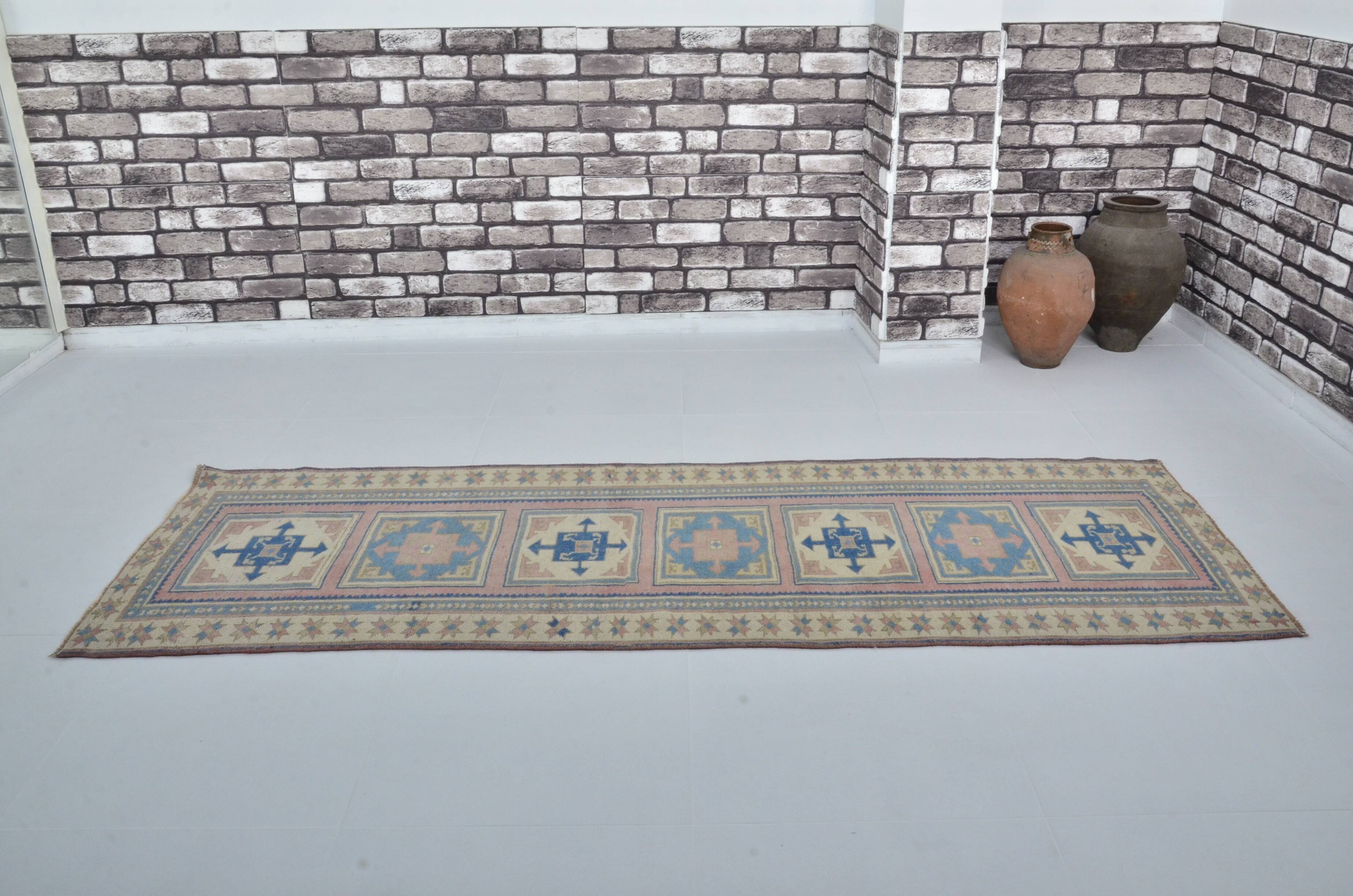 Vintage Oushak Runner Rug sku 3540