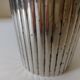 Silver metal vase