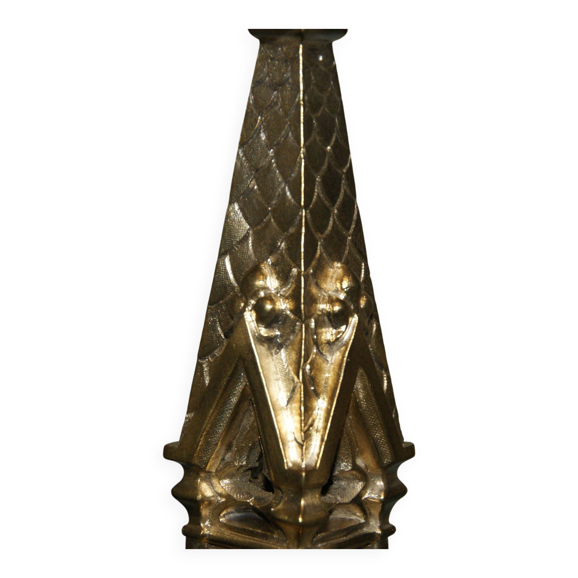 Rare paire de chandeliers en bronze XIX siècle