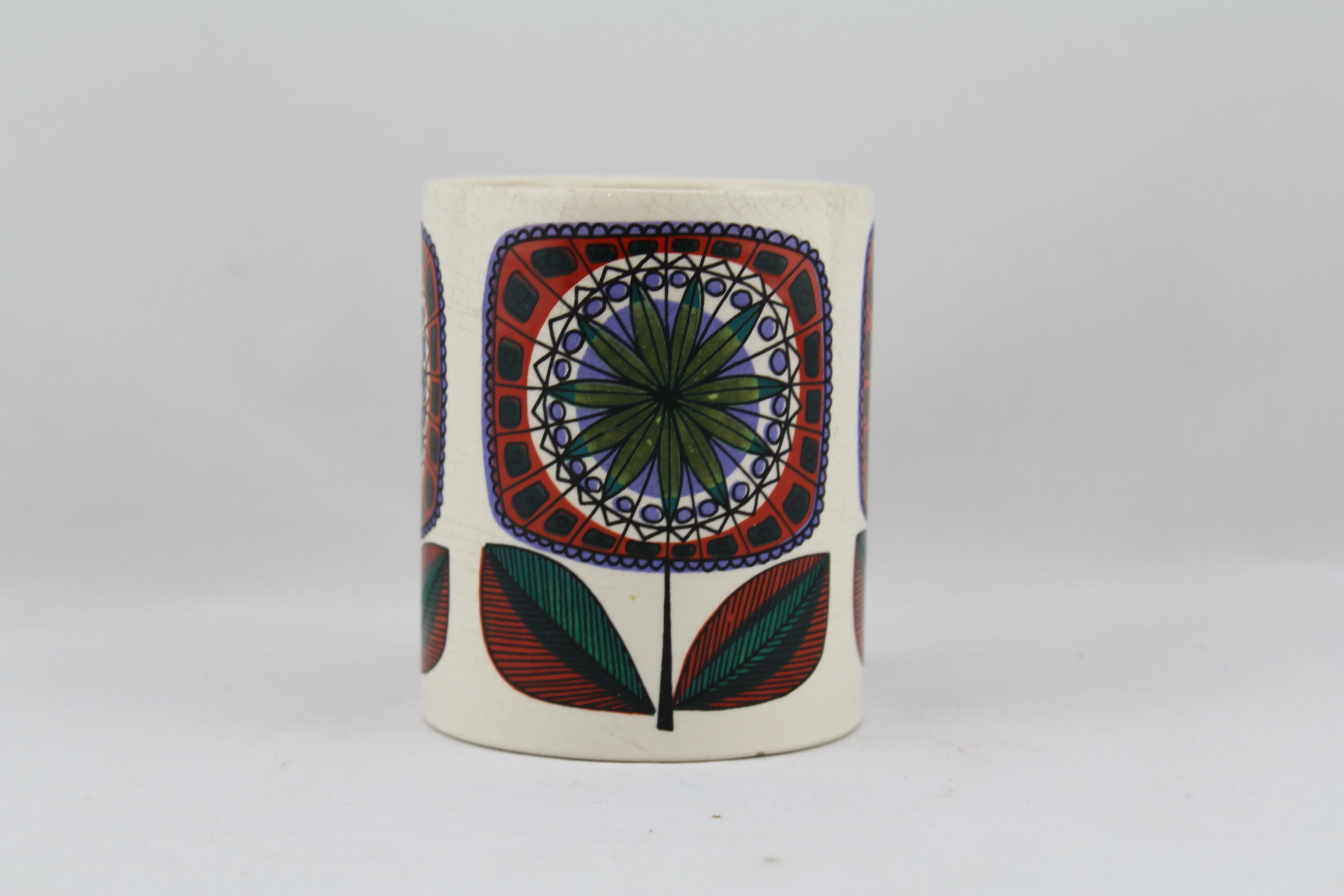 Mug ceramic, Western Germany flower pattern