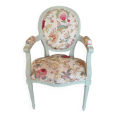 Louis XVI medallion armchair – traditional upholstery