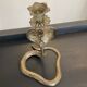 Vintage Cobra bronze candle holder from the 70s