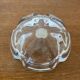 Pair of antique crystal ashtrays from Arques, France