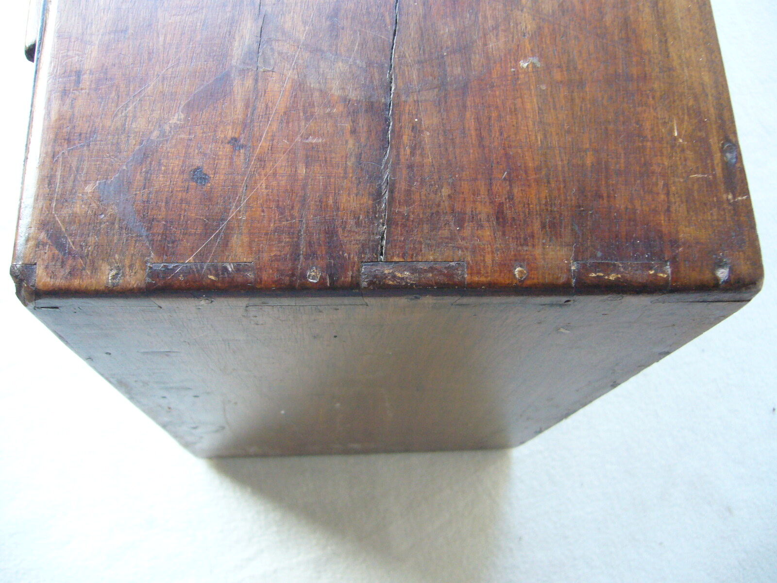 Antique, artisanal seven-drawer furniture