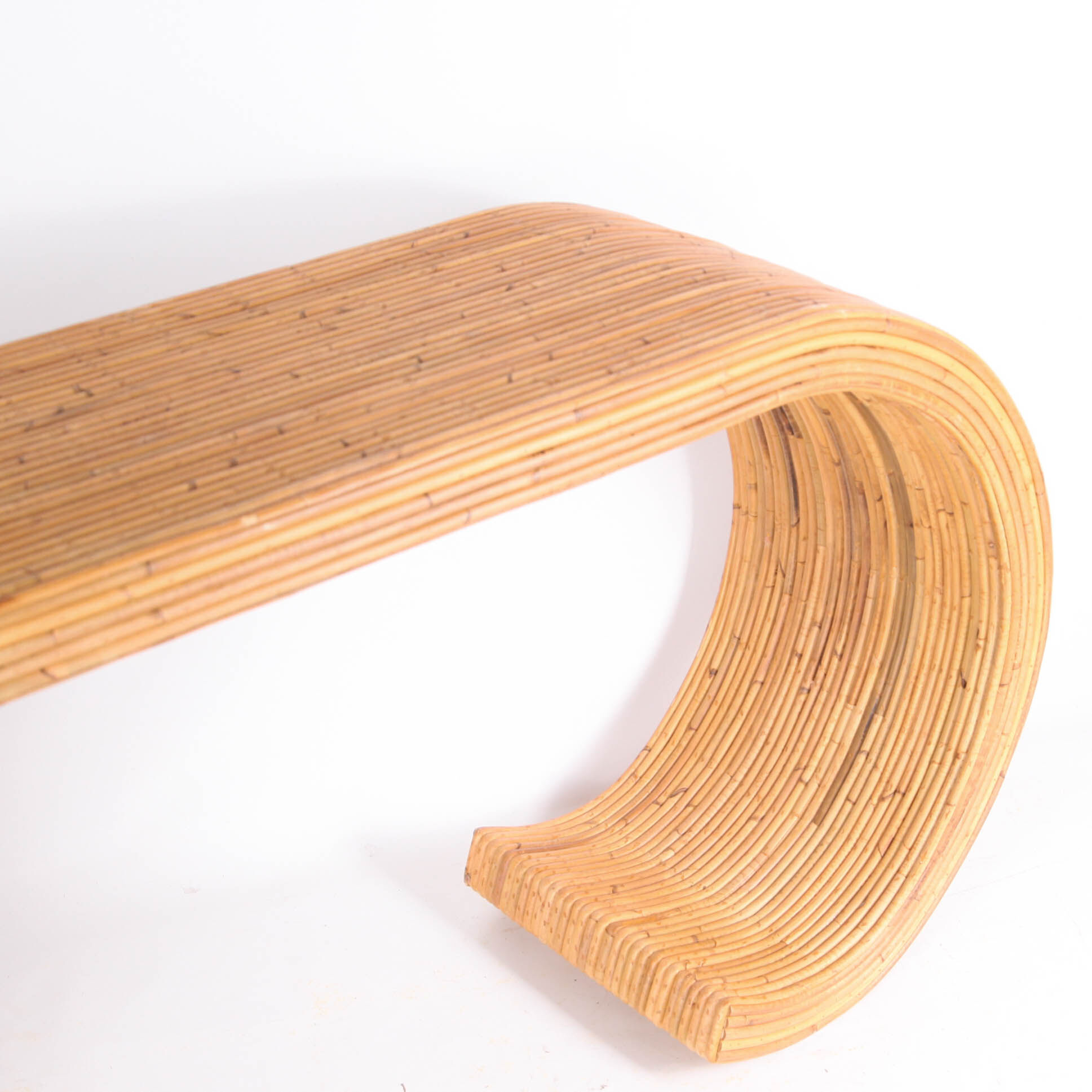 Console en rotin naturel