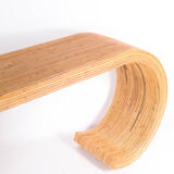 Natural rattan console