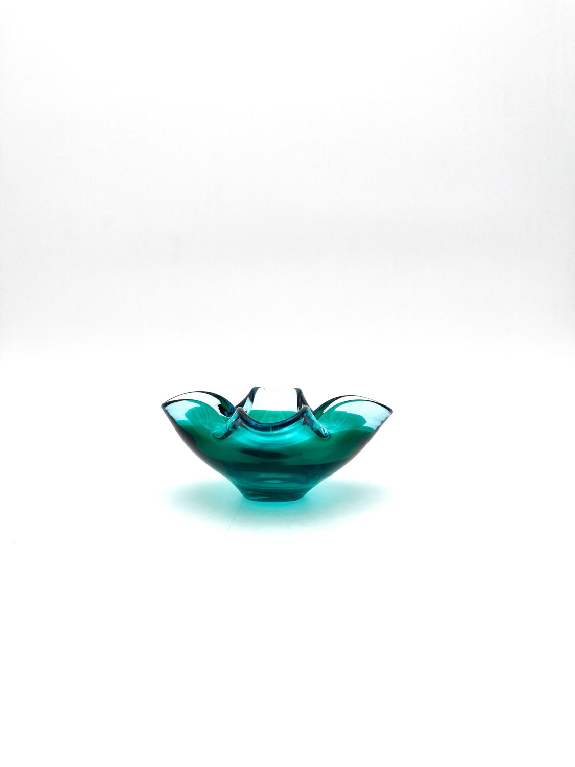 Murano Sommerso bowl - Flavio Poli - Sapphire Blue & Emerald