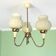 Chandelier à 3 lumières de style mid-century moderne