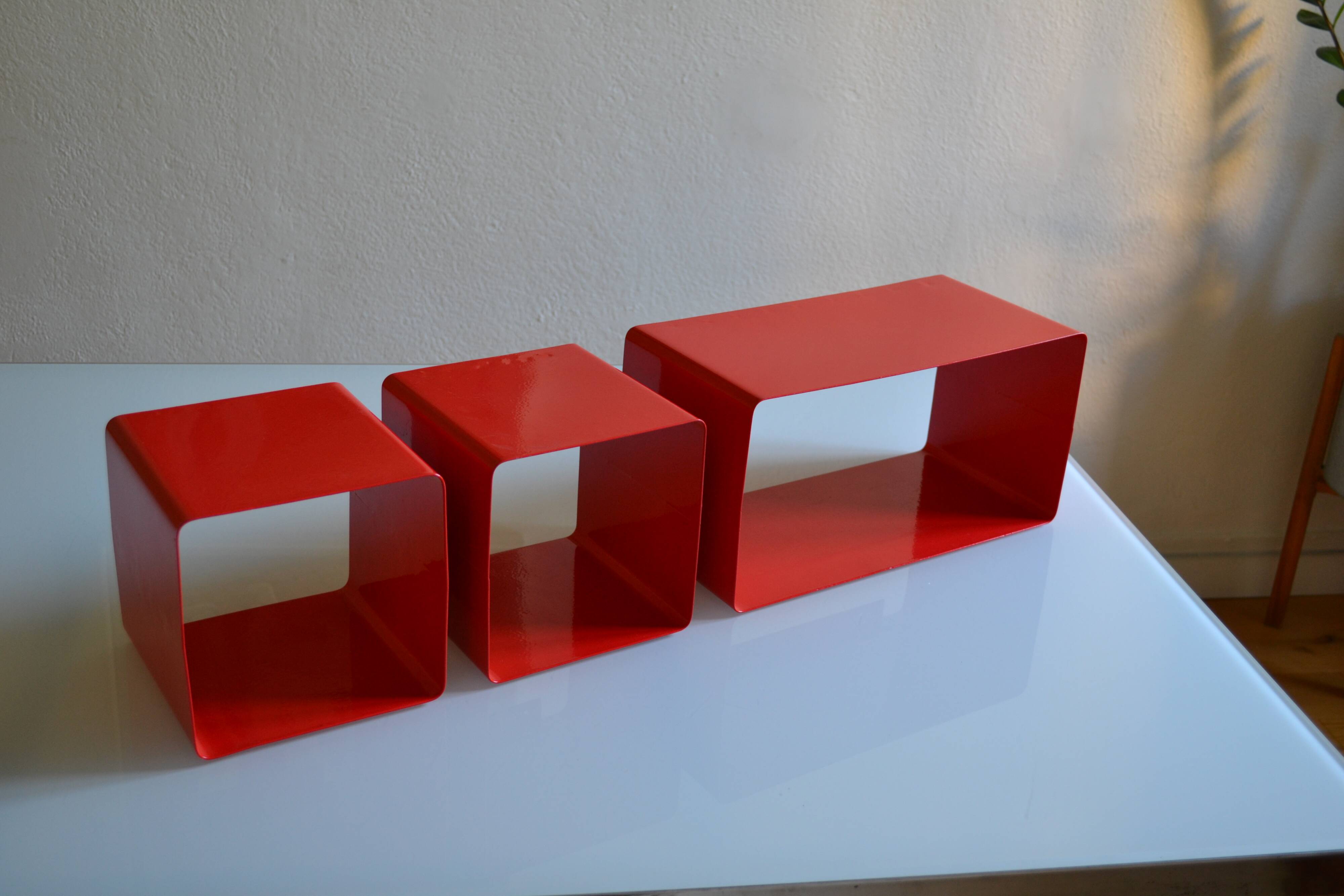 Bibliothèque modulable composée de 3 caissons