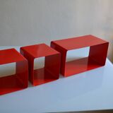 Modular bookcase made up of 3 boxes