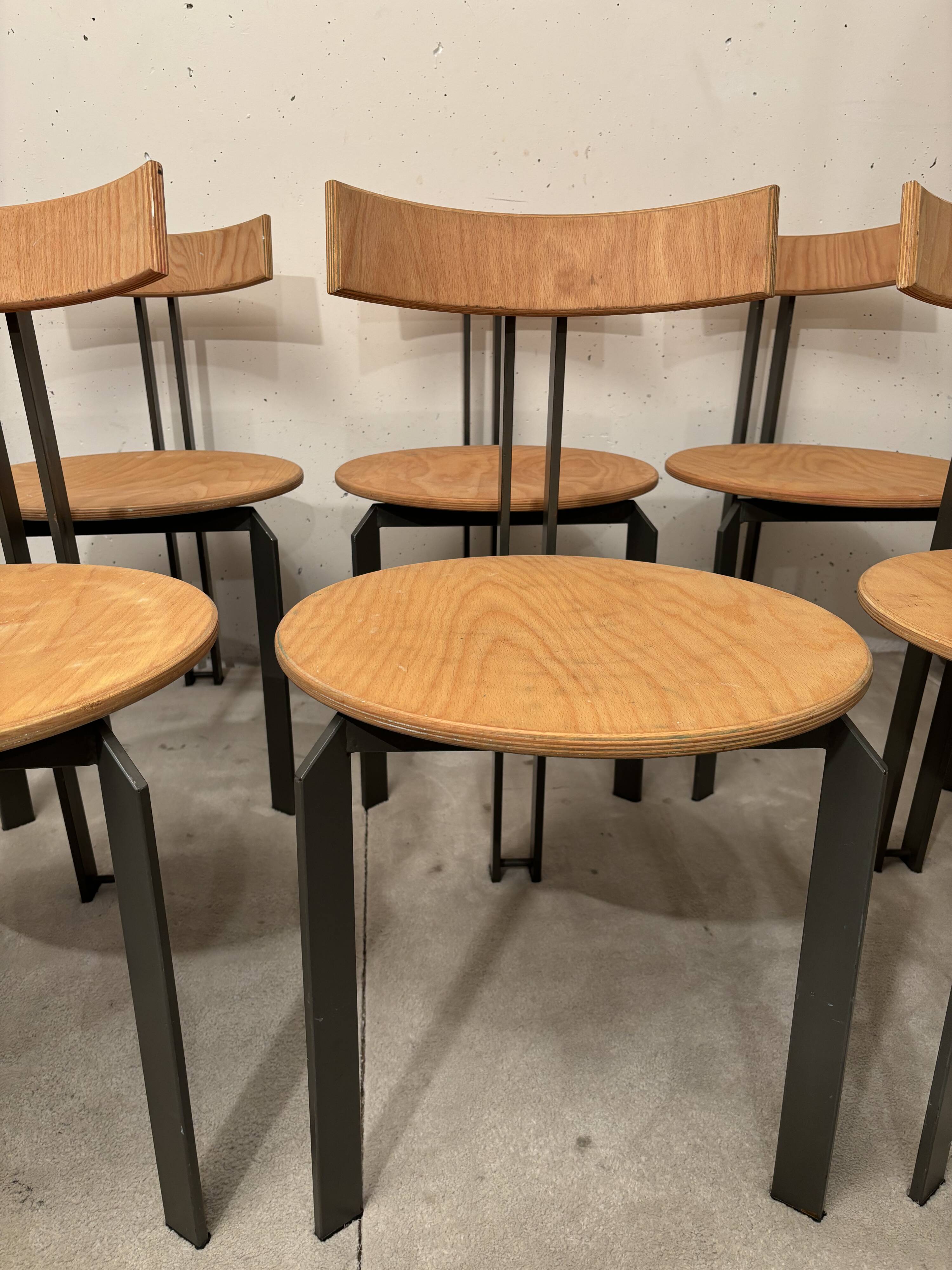 Martin Hasksteen, 6 Zeta chairs, Harvink 1980 Holland