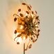 Very beautiful 1960s gold-plated ceiling or wall lamp by Banci Firenze, Ita