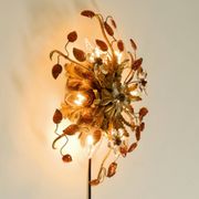 Very beautiful 1960s gold-plated ceiling or wall lamp by Banci Firenze, Ita